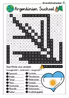 Vorschau - Arbeitsblätter - Argentinien Suchsel - Buchstabengitter - Seite 2