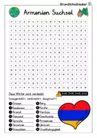 Vorschau - Spiele - Armenien Suchsel - Buchstabengitter - Seite 1