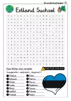 Vorschau - Spiele - Estland Suchsel - Buchstabengitter - Seite 1
