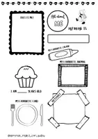 Vista previa - Manualidades / Dibujos para colorear - All about me - página 2