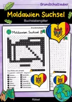 Vorschau - Arbeitsblätter - Moldawien Suchsel - Buchstabengitter - Deckblatt