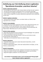 Vorschau - Arbeitsblätter - Große Künstler und ihre Werke - Lapbook - Seite 3