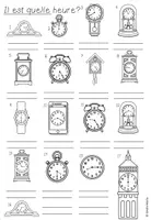 Vorschau - Stundenentwürfe - Il est quelle heure? MATERIALPAKET - Seite 1