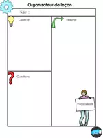 Aperçu - Apprentissages en autonomie - Support de leçon/Organisateur de module - Page de couverture