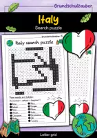 Vorschau - Spiele - Italy Search puzzle - Letter grid (English) - Deckblatt