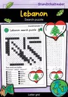 Vorschau - Spiele - Lebanon Search puzzle - Letter grid (English) - Deckblatt