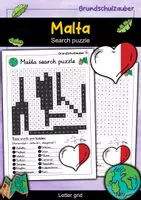 Vorschau - Arbeitsblätter - Malta Search puzzle - Letter grid (English) - Deckblatt