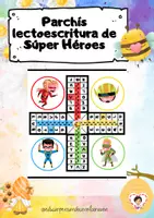 Vista previa - Juegos / Gamificación - Parchís lectoescritura de súper héroes - Portada