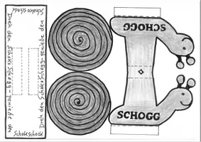 Vorschau - Mal- und Bastelvorlagen - Bastelvorlage - Die Schnecke Schoko-Schogg - Seite 3