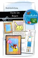 Vorschau - Mal- und Bastelvorlagen - Fuchs im Regen: Bastelanleitung - Deckblatt