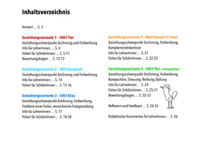 Vorschau - Unterrichtsreihen - Tausend und ein Tier - Ein Zeichenspiel - Seite 1
