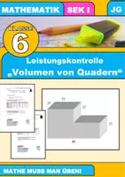 Vorschau - Test - Leistungskontrolle Volumen von Körpern - Deckblatt