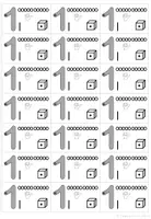 Vorschau - Fördermaterial/Inklusion - Hefteinträge Hefteintrag Zettel zum Ziffernlernen Ziffern Zahlen - Seite 1