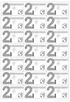 Vorschau - Fördermaterial/Inklusion - Hefteinträge Hefteintrag Zettel zum Ziffernlernen Ziffern Zahlen - Seite 2