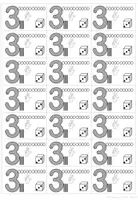 Vorschau - Fördermaterial/Inklusion - Hefteinträge Hefteintrag Zettel zum Ziffernlernen Ziffern Zahlen - Seite 3