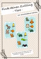 Vorschau - Spiele - Finde deinen Zwilling - Sprechmemory® - Tiere - Deckblatt