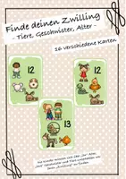 Vorschau - Spiele - Sprechmemory® - Finde deinen Zwilling - Tiere, Geschwister und Alter - Deckblatt