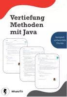 Vorschau - Arbeitsblätter - Vertiefung Methoden mit Java - Komplett vorbereitete Stunde - Deckblatt