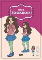 Vorschau - selbst erstellte Cliparts/Grafiken - Cliparts Schulmädchen - 2 Posen - 2 Gesichtsausdrücke - Deckblatt