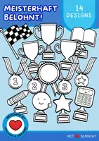 Vorschau - selbst erstellte Cliparts/Grafiken - Meisterhaft belohnt! | 16er-Set | B&W Awards Clipart - Deckblatt
