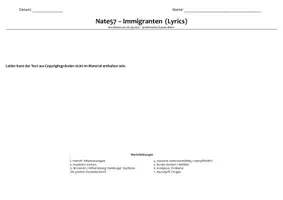 Vorschau - Arbeitsblätter - Politische Lyrik am Beispiel von Rap (größtenteils 2X differenziert) - INKL. Klassenarbeit mit EWH, Nachschreibearbeit und Probearbeit! - Seite 3