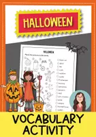 Vista previa - Hojas de trabajo - Halloween - ejercicio de vocabulario (inglés) - Portada