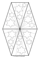 Vorschau - Mal- und Bastelvorlagen - Kooperativer Tannenbaum Sterne 1 - Seite 3