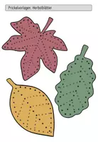 Vorschau - Mal- und Bastelvorlagen - Herbstblätter Prickelvorlagen - Seite 1