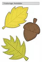 Vorschau - Mal- und Bastelvorlagen - Herbstblätter Prickelvorlagen - Seite 2