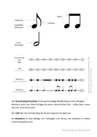 Vorschau - Poster - Handout Notenwerte & Pausenwerte (inkl. Rhythmussprache & Notenpizza) + Musiktheoretische Grundbegriffe/Grundlagen; Übersicht Musiktheorie - Seite 3