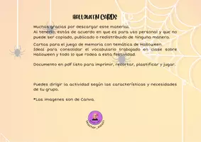 Vista previa - Juegos / Gamificación - HALLOWEEN CARDS - página 1