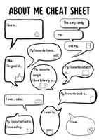 Vista previa - Manualidades / Dibujos para colorear - About me pennant + Cheat sheet Oral Expression - página 1