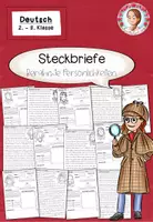 Vorschau - Arbeitsblätter - Steckbriefe Berühmte Persönlichkeiten | Sachunterricht Klasse 2-4 - Deckblatt