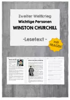 Vorschau - Arbeitsblätter - Materialpaket Lesetexte mit Fragen zu den wichtigsten Personen des 2. WK - Seite 1