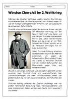 Vorschau - Arbeitsblätter - Lesetext mit Fragen zu Winston Churchill (Zweiter Weltkrieg) - Seite 3