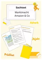 Vorschau - Arbeitsblätter - Sachtext: Marktmacht Amazon & Co - Deckblatt