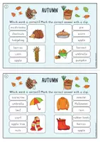 Vista previa - Juegos / Gamificación - Autumn clip cards (inglés) - página 2