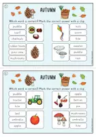 Vista previa - Juegos / Gamificación - Autumn clip cards (inglés) - página 3
