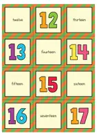 Vista previa - Juegos / Gamificación - Numbers - matching pairs game | Juego de Memory (inglés) - página 3