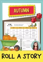 Vista previa - Hojas de trabajo - Autumn roll a story - actividad de escritura criativa (inglés) - Portada