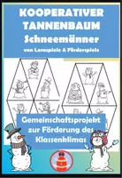 Vorschau - Mal- und Bastelvorlagen - Kooperativer Tannenbaum Schneemänner - Deckblatt