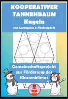 Vorschau - Mal- und Bastelvorlagen - Kooperativer Tannenbaum Kugeln - Deckblatt