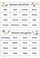 Vorschau - Spiele - Bingo: Rechtschreibung – Wörter mit doppeltem Mitlaut - Deckblatt