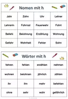 Vorschau - Spiele - Bingo: Rechtschreibung – Wörter mit Dehnungs-h - Deckblatt