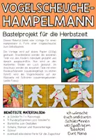 Vorschau - Mal- und Bastelvorlagen - Vogelscheuche - Hampelmann - Bastelvorlage - Seite 1
