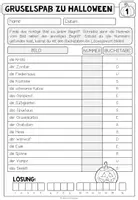 Vorschau - Stundenentwürfe - Halloween – Deutsch Lesespaziergang | Leseverständnis und Lesetraining 5 fach differenziert - Seite 3