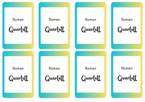 Vorschau - Spiele - Nomen Quartett mit konkreten und abstrakten Nomen - Seite 2