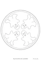 Vorschau - Mal- und Bastelvorlagen - Mandalas Halloween zum Prickeln - Seite 2