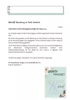 Vorschau - Lehrpläne/Lehrermaterial - Elternbrief Benotung Zeugnisnoten fehlende Leistung word docx pdf - Deckblatt