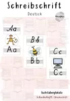 Vorschau - Poster - Buchstabenplakate weiß: Schreibschrift und Druckschrift - Deckblatt